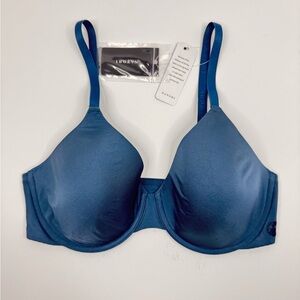 Natori Blue Contour Underwire Bra Size 34D | Smooth Everyday Comfort